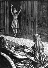 wood-engraving print: Olga's Ghost for The Runaway